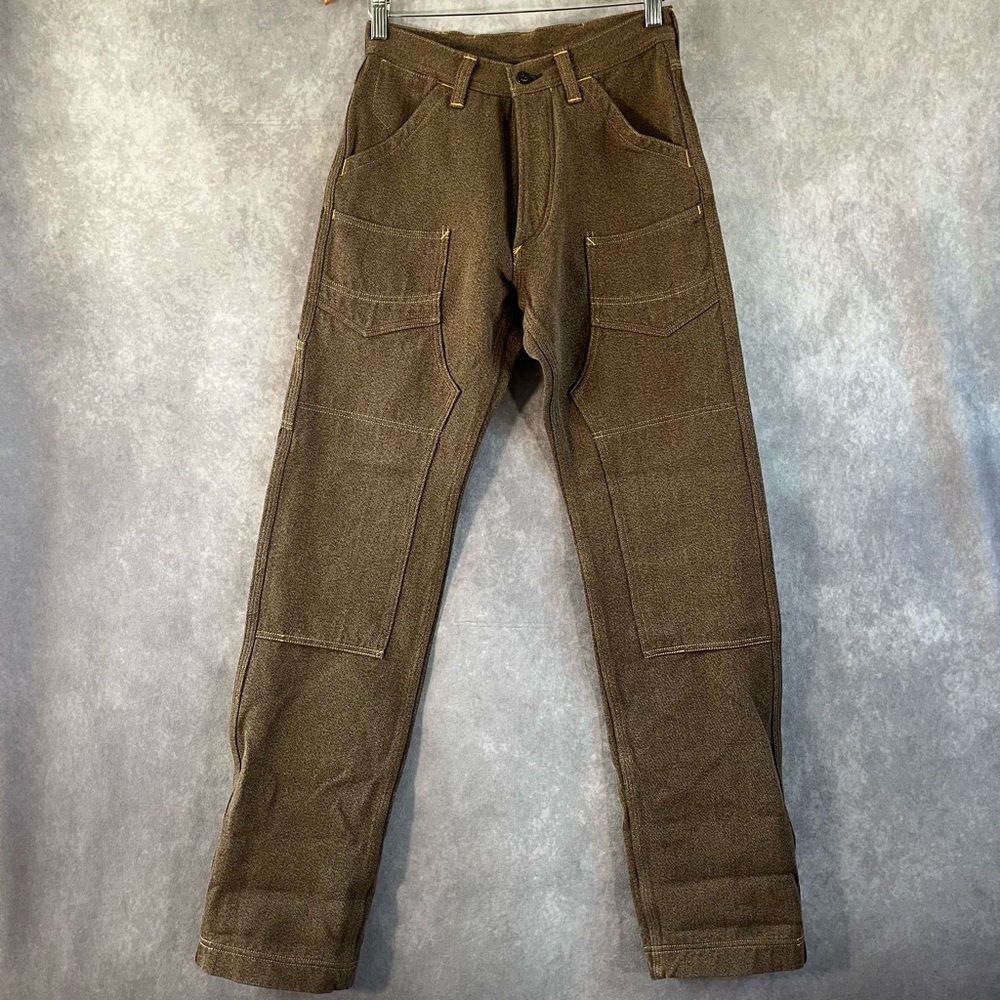 NEW Union Special Overalls Pants Mens 28 x 32 Grained Mocha Brown Derrickman NWT